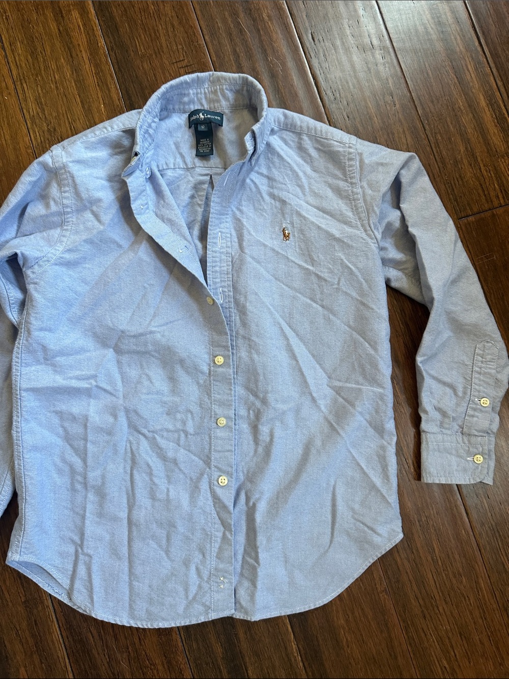 Ralph Lauren Light Blue Button-Down Oxford Shirt